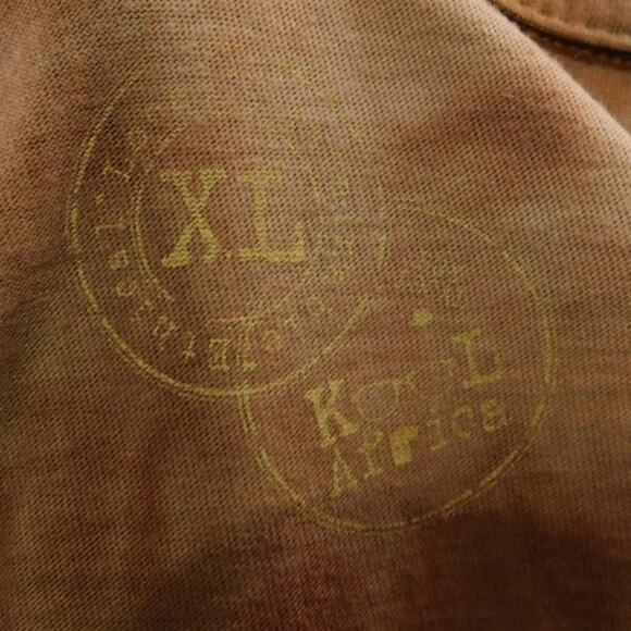 Kool Africa Memphis Zoo Giraffe T Shirt Size XL Womens Cut Brown WWF - Picture 3 of 6